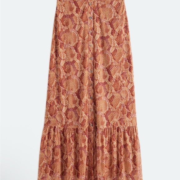 Daniel Rainn Nina Gold Snake Print Skirt - Picture 7 of 8